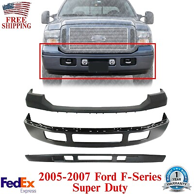 #ad Front Bumper Primed Upper Cover Valance For 05 07 Ford Super Duty F 250 350 $432.75