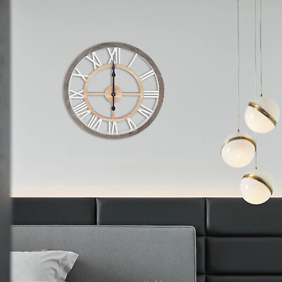 Modern Minimalist Round Metal Wall Clock Silent for Living Room Office Decor US $37.05