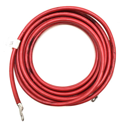 #ad Essex Boat Battery Cable J1127 02 GA 22 Foot 3 8 Inch Lug Red $74.44