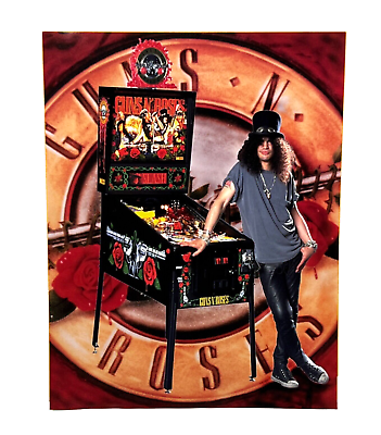 #ad Data East Guns N Roses Pinball Flyer Original 90s Promo Game Art Slash Vintage $14.24