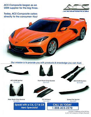 #ad Chevrolet Chev Corvette C8 GM ACS Composite Print Advertisement 2021 $10.99