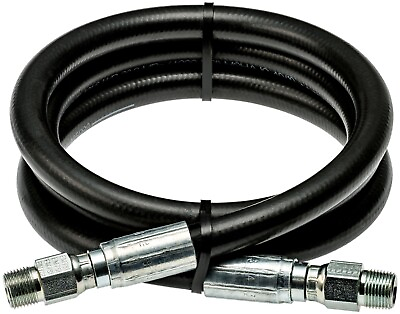 #ad 3 8quot; x 60quot; 2 Wire Hydraulic Hose Assembly 4000 PSI 2 Male JIC Fittings $24.99