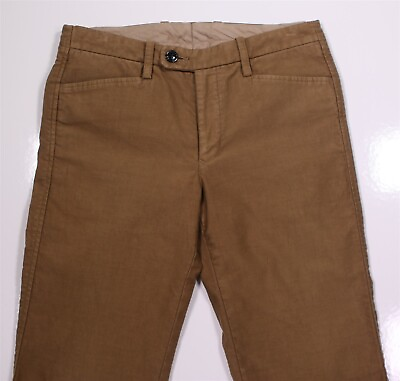 #ad Hollywood Ranch Market Japan Brown Flat Front Cotton Stretch Chino Pants 30x29 $40.00