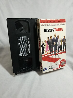 #ad Ocean#x27;s Twelve VHS 2005 Widescreen Edition Late Era $6.79