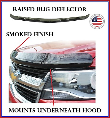#ad Fits Chevy Tahoe 2007 2014 RAISED GUARD Smoked Bug Shield Hood Deflector $89.54