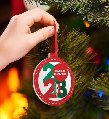 #ad 2023 Ceramic Running Christmas Ornament Personalize Back with Runs NEW Runner $3.95