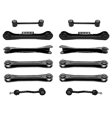 #ad 12 Pc Front Rear Suspension Kit Upper amp; Lower Control Arms for Jeep TJ Wrangler $222.30