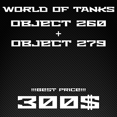 #ad SALE World of Tanks Object 260 Object 279 PERSONAL MISSIONS EU NA $230.00