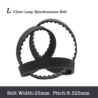 #ad L Close Loop Synchronous Belt Width 25mm Pitch:9.525mm Rubber Drive Timing Belt $5.85