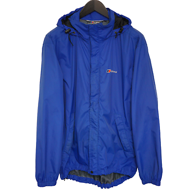 #ad Men Berghaus Aqua Foil Jacket Blue Hiking Hooded Full Zip Size M VAR217 GBP 24.99