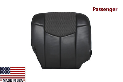 #ad 2002 Chevy Avalanche PASSENGER Bottom Replacement LEATHER Seat Cover Dark Gray $89.89