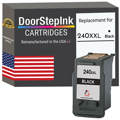 #ad DoorStepInk Remanufactured in the USA Ink Cartridge for Canon PG 240XXL Black $16.99