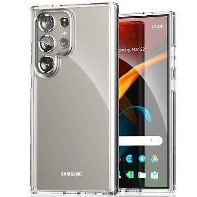 #ad For Samsung Galaxy S24 S23 S22 Plus Ultra Shockproof Slim Clear Case Cover $7.74