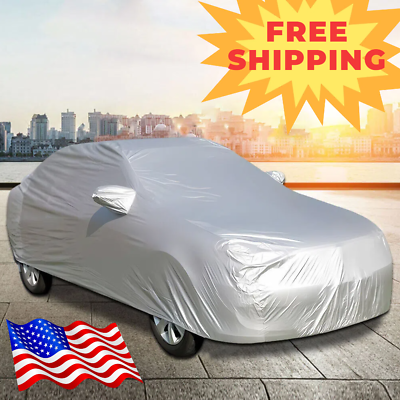#ad Full Car Cover Waterproof Outdoor All Weather UV Protection Fit Sedan Universal $17.00