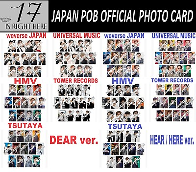 #ad #ad SEVENTEEN 17 IS RIGHT HERE DEAR HERE HEAR ver. JAPAN POB JPPOB PHOTO CARD $4.99