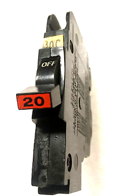 #ad NC120 FPE 20 Amp 1 Pole Stab Lok quot;Thinquot; Federal Pacific Breakers NC20 RED $7.99