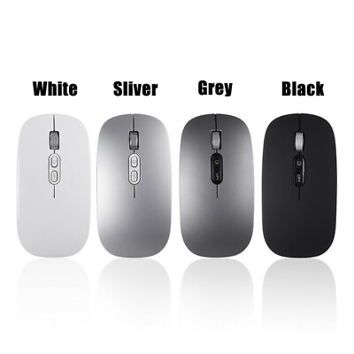Rechargeable Bluetooth Wireless Dual Mode Mouse mice Slim Silent for Mac P $15.52