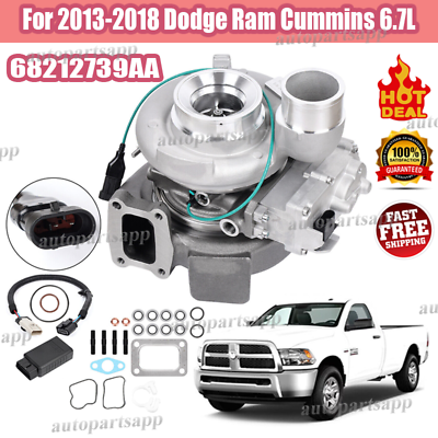 #ad Turbocharger with Actuator Fits Dodge Ram 2500 3500 Cummins 6.7L 2013 2018 $1004.26