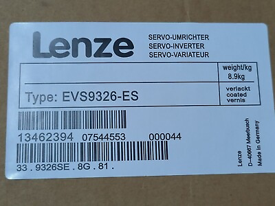 #ad 1PC Lenze EVS9326 ES EVS9326ES Servo Controller New Expedited Shipping $3270.00