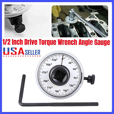 #ad 360 degree 1 2quot; Drive Torque Angle Gauge Meter Rotation Measure Tool Wrench $10.99
