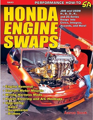 #ad Honda Engine Swaps Book Civic Accord Prelude Acura JDM USDM H B D K ZC NEW $33.26