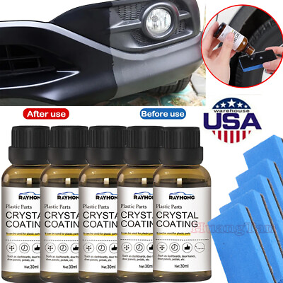#ad #ad Plastic Parts Crystal Coating Car Refresher Gloss Protection Plastic Refurbish $6.45