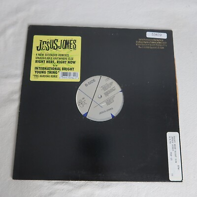 #ad Jesus Jones Right Here Right Now PROMO SINGLE Vinyl Record Album $15.82