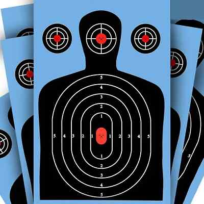 #ad 10 pcs. Pack of 12X18 splattering shooting range paper targets Blue Background $12.99