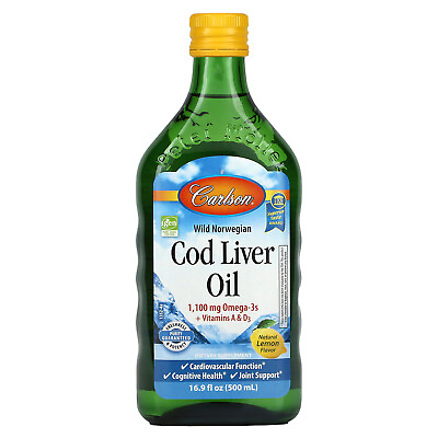 #ad #ad Wild Norwegian Cod Liver Oil Natural Lemon 16.9 fl oz 500 ml $44.63