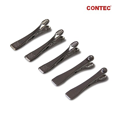 #ad 5pcs metal Clip veterinary ECG electrode flat clamp snap connection to ECG cable $15.00