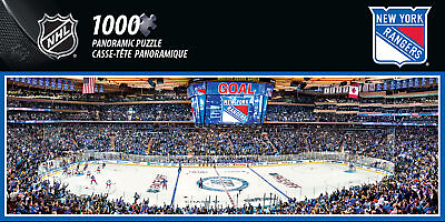 #ad MasterPieces New York Rangers NHL 1000 Piece Panoramic Jigsaw Puzzle $19.99