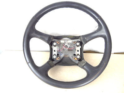 #ad 98 99 00 01 02 Sierra Silverado Tahoe Steering Wheel black leather $49.99