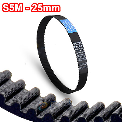#ad Timing Belt S5M Width 25mm Closed Loop Synchronous Power Drive For Pulley 3D CNC $5.95