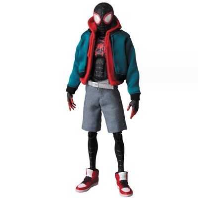 #ad Spider Man：Into The Spider Verse Miles Morales MAF107 Action Figure Model Toy $35.99