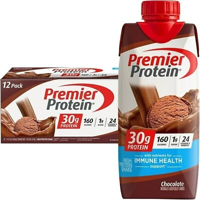 #ad Premier Protein Shake Chocolate 30g Protein 11 fl oz 12 Ct $24.97