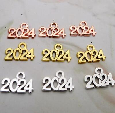 #ad 30Pcs 9*14mm Alloy Charm No.2024 Pendant for DIY Jewelry $2.90