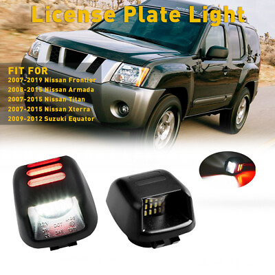 #ad 2PCS License LED Plate Fits Light Nissan Xterra Armada Titan Frontier 2007 2019 $13.99