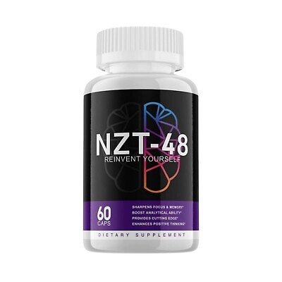 #ad NZT 48 Brain Booster Focus Memory Function Clarity 60 Capsules $19.99