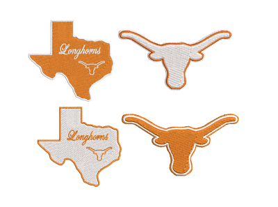 #ad Texas Longhorns Patch Texas Iron on Decal Sew on Patch Embroidered $9.65