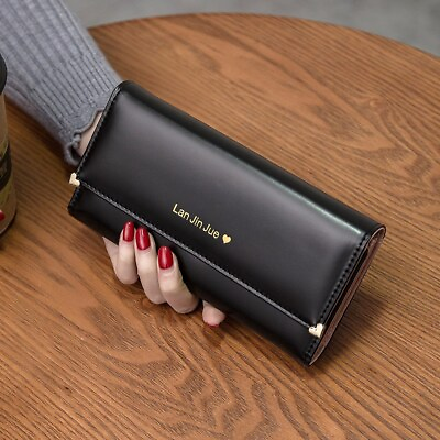#ad Women Ladies Leather Long Wallet Card Holder Purse Handbag Clutch RFID Blocking $9.48