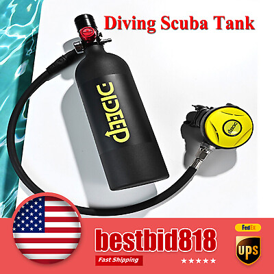 #ad Diving Scuba Tank 1L Mini Air Oxygen Cylinder Small Emergency 15 20 minute $148.63