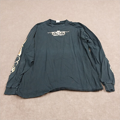#ad VTG Vintage Anvil Easy Rider 2001 Mens Size XL Black Long Sleeve T Shirt $48.88