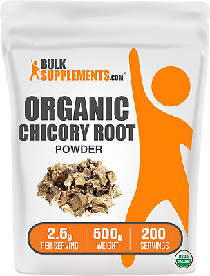 #ad BulkSupplements Organic Chicory Root Powder 500g 2.5g Per Serving $19.96