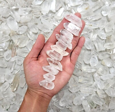 #ad Mini Quartz Crystal Points Bulk Crystals for Necklace Pendants amp; Healing Gems $8.95