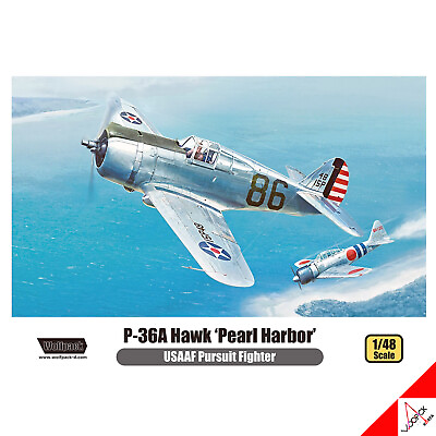 #ad WOLFPACK 1 48 P 36A Hawk #x27;Pearl Harbor#x27; USAAF Pursuit Fighter Model kit #WP14811 $23.29