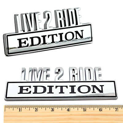 #ad LIVE 2 RIDE EDITION Truck Car Emblem Logo Compatible Harley F150 RAM CHEVY $9.99