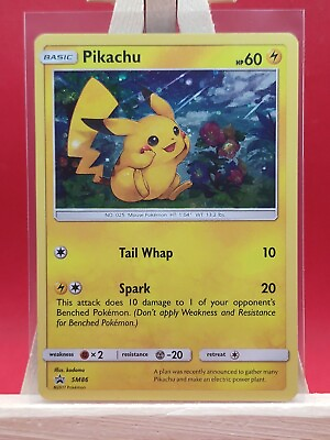 #ad Pikachu SM86 Sun amp; Moon Ultra Rare Holo Black Star Promo Pokemon Card GBP 14.99