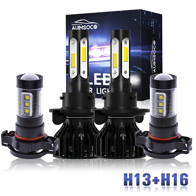 #ad 4x LED Headlight High Low Bulbs Fog Light For Ford Escape 2008 2012 Cool White $39.99