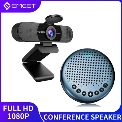 #ad 1080P HD Webcam USB Bluetooth Speakerphone Conference Speaker with Microphone $79.99