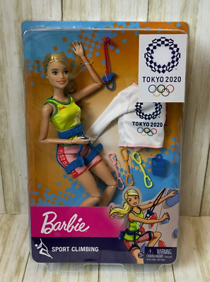 #ad Barbie Olympic Games Tokyo 2020 Sport Climber Barbie Doll $22.99
